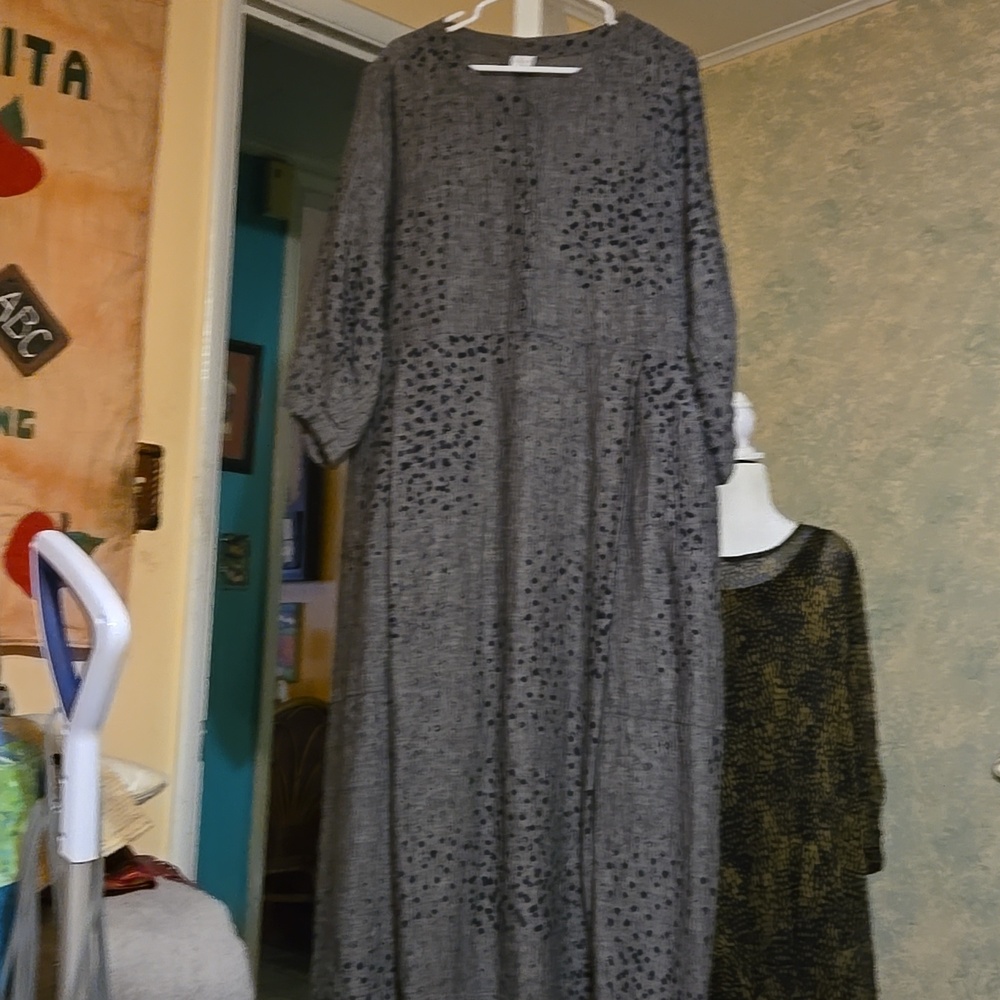 Poetry Gray Polka Dot Knit Top